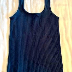 Grace & Lace. Ribbed Tank. Blue. One size fits all. New w/o tags.